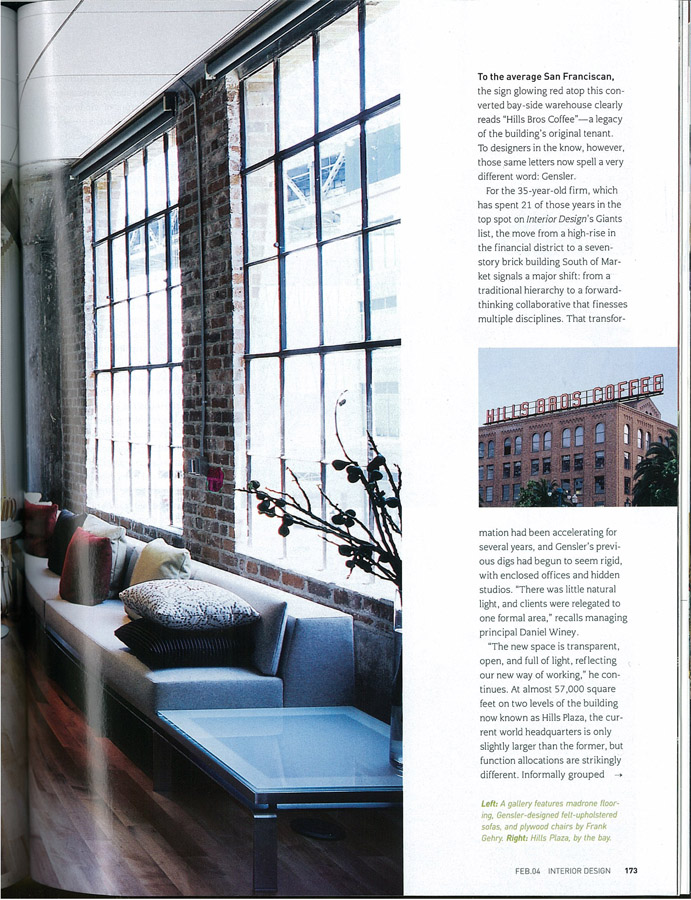 Interior Design magazine article