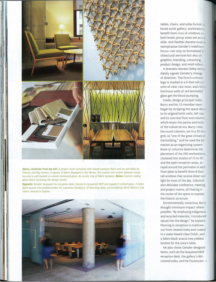 Interior Design magazine article