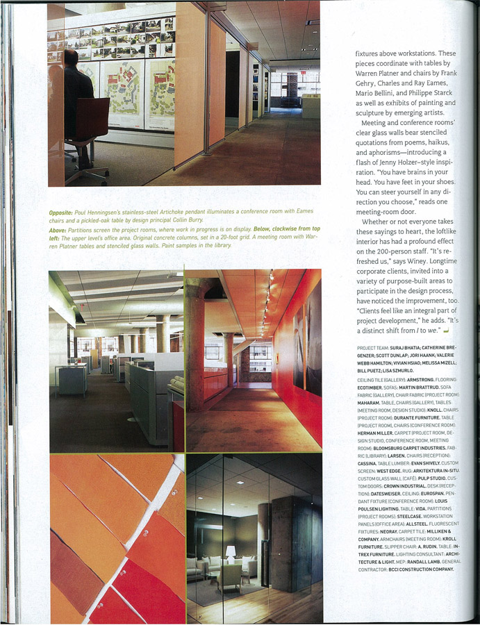 Interior Design magazine article